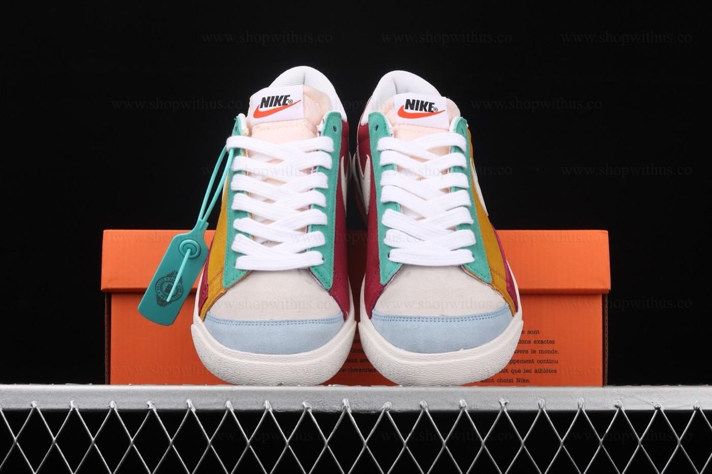 NikeUnisex Blazer Low QS - Red/Yellow/Green