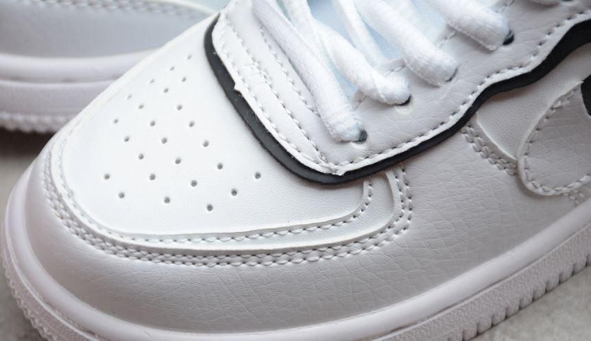 Unisex NikeAir Force 1 AF1 Shadow - T Blanc/Noir