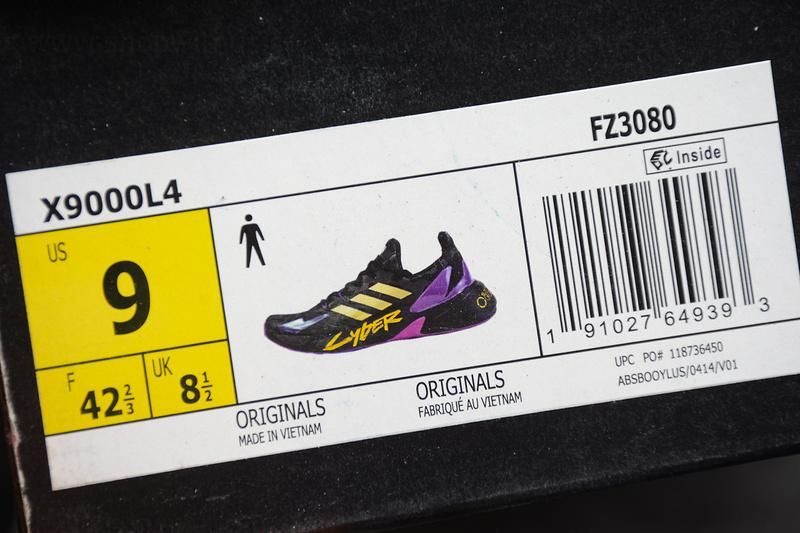 Cyberpunk 2077 x adidasUnisex X9000L4 - Black/Metallic Gold