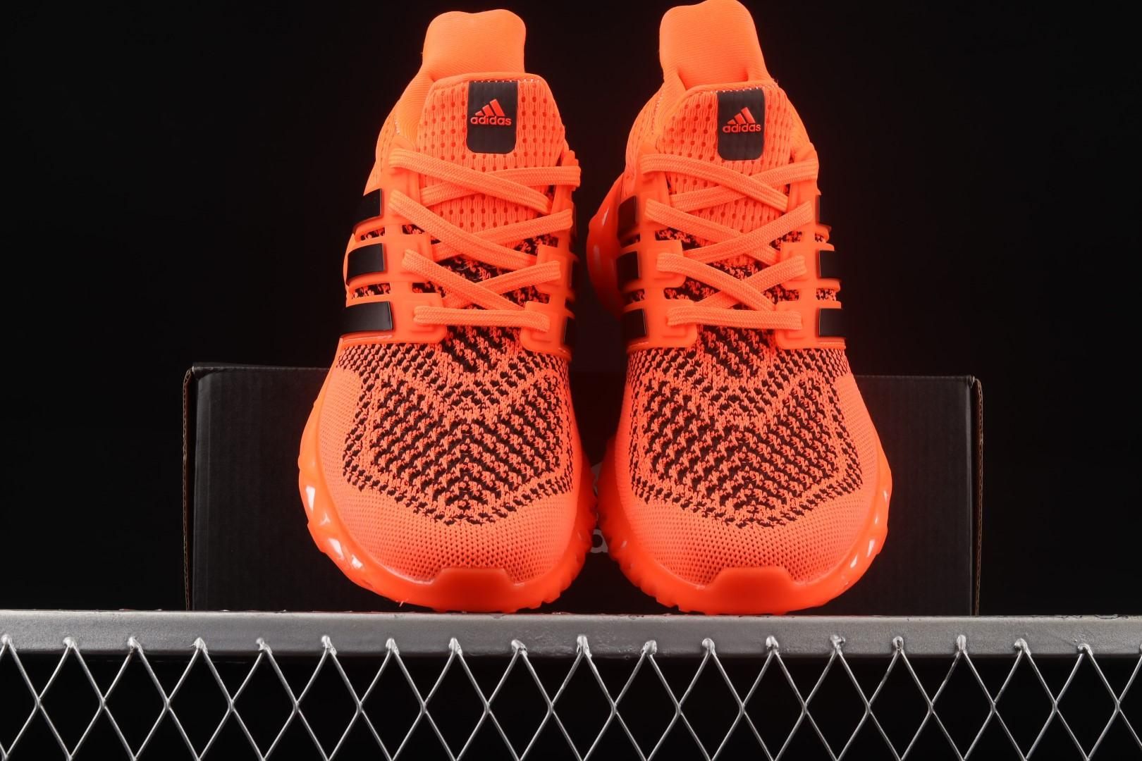 adidasMens Ultra Boost Web DNA - Solar Red