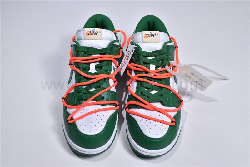Off-White x NikeSB Dunk Low - Pine Green