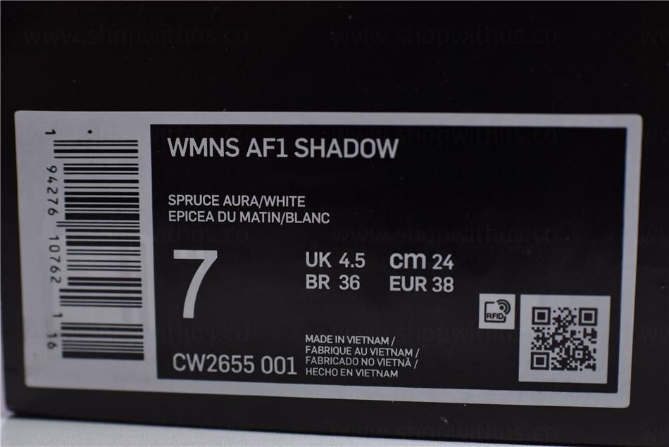 NikeUnisex Air Force 1 AF1 Shadow - Pistachio Frost