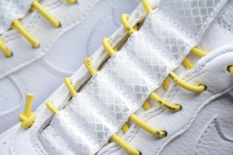 NikeAir Force 1 AF1 07 LUX - White Chrome/Yellow