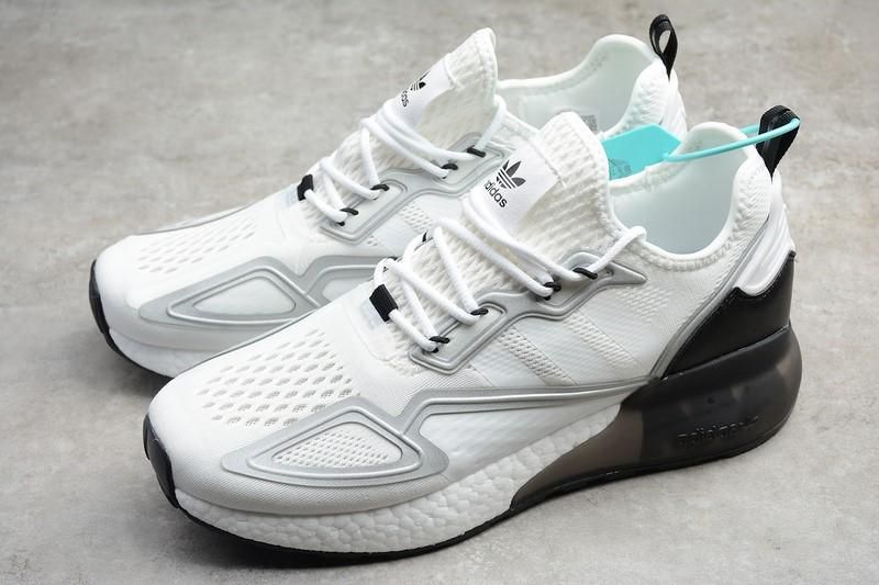 adidasMen's ZX 2K Boost - White Black