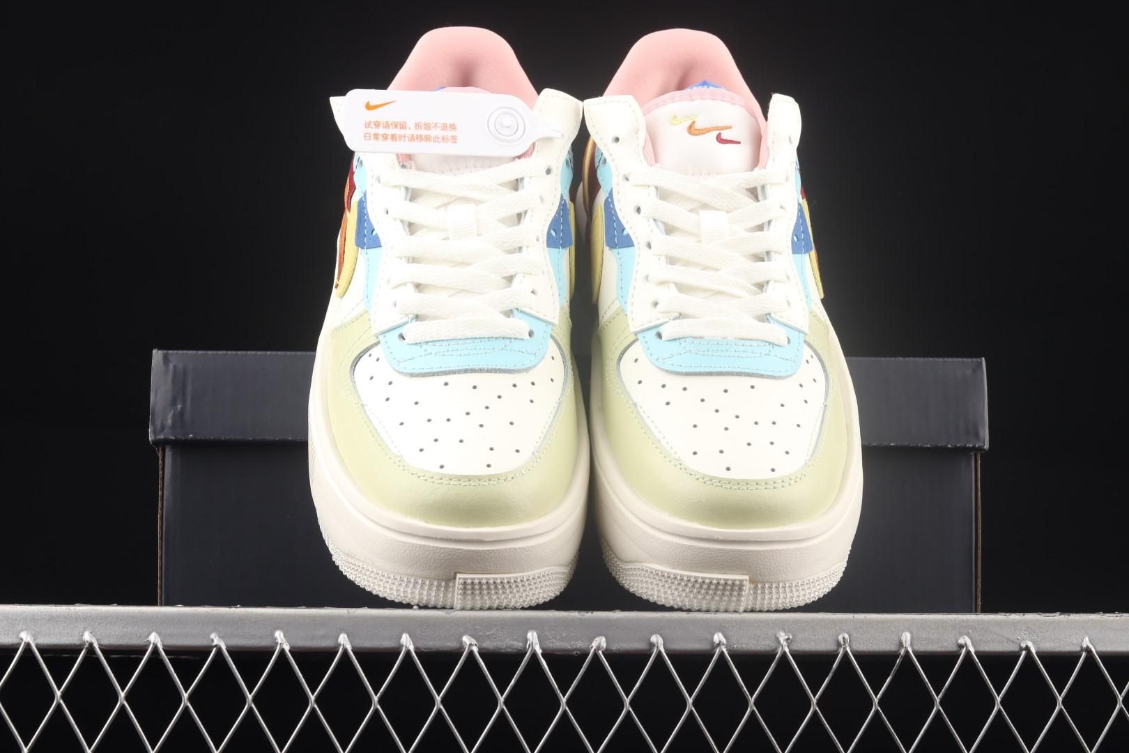 NikeUnisex Air Force 1 AF1 Fontanka - Sail Multi