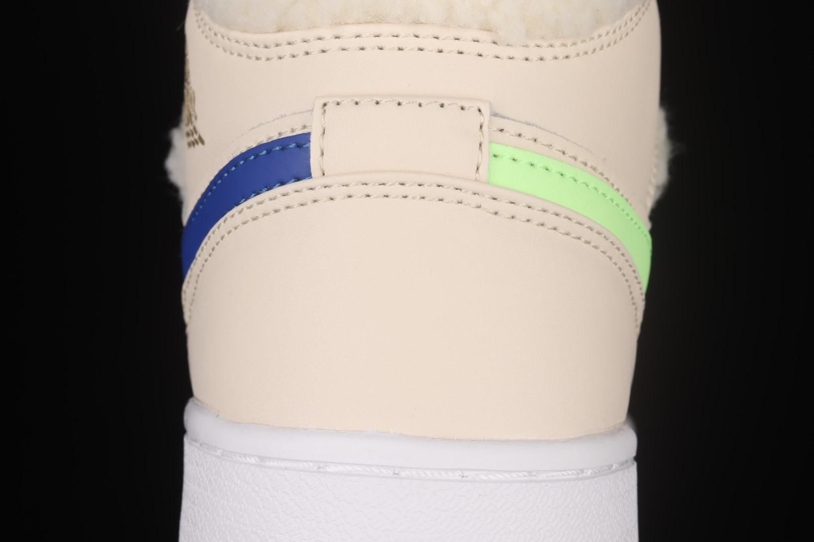 Air Jordan 1 AJ1 Mid - Fleece Pearl White