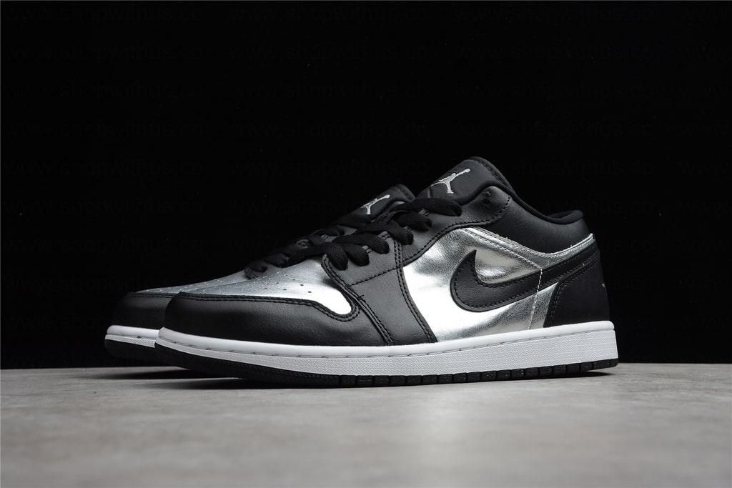 Air Jordan 1 AJ1 Retro Low - Silver Toe