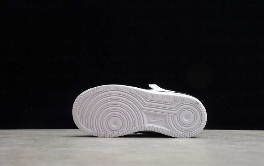 Unisex NikeAir Force 1 AF1 Shadow - T Blanc/Noir