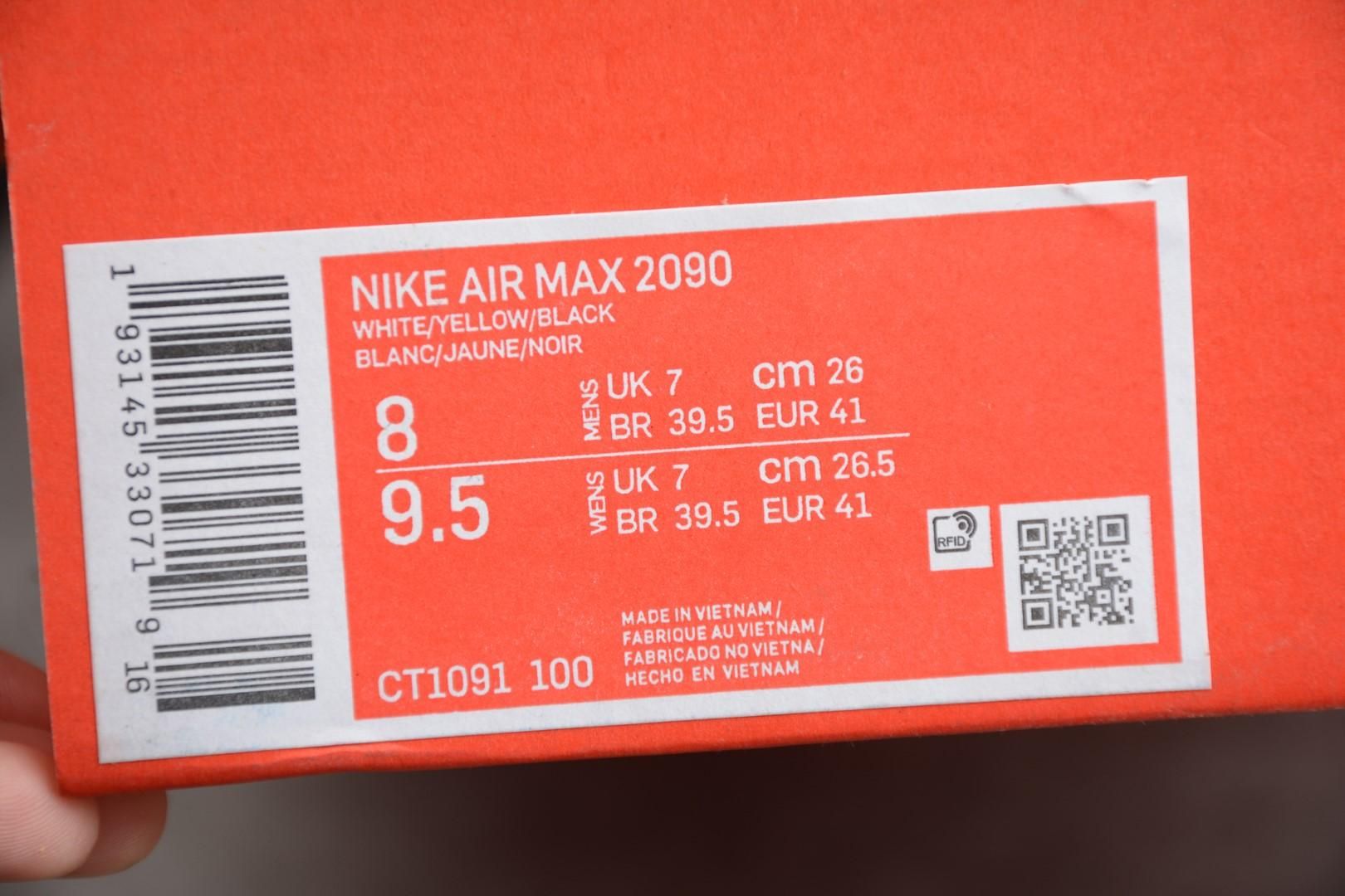 NikeUnisex Air Max 2090 AM2090 - White/Black/Speed Yellow