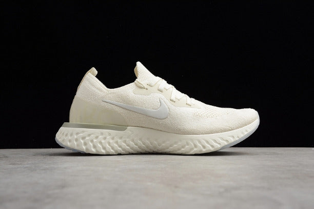 NikeUnisex Epic React Flyknit Running Shoes - Light Cream/Lemon Wash