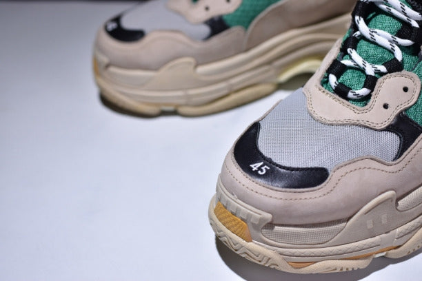 BalenciagaUnisex Vintage Triple S Trainers - Green/Yellow