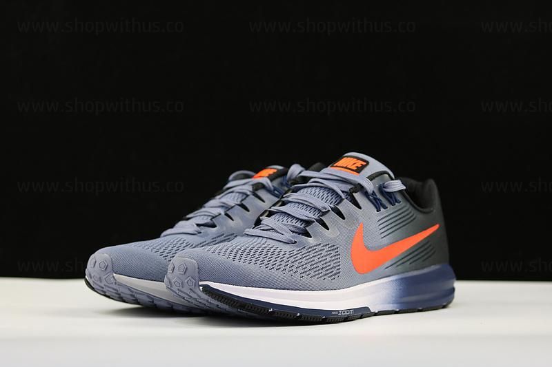 NikeUnisex Air Zoom Structure 21 - Dark Sky Blue/Total Crimson
