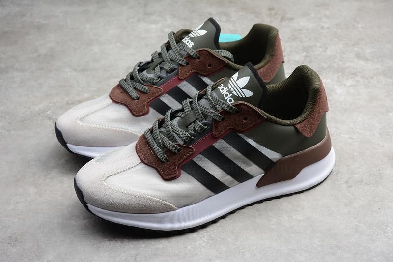 adidasMen's X_PLR - White/Brown/ArmyGreen