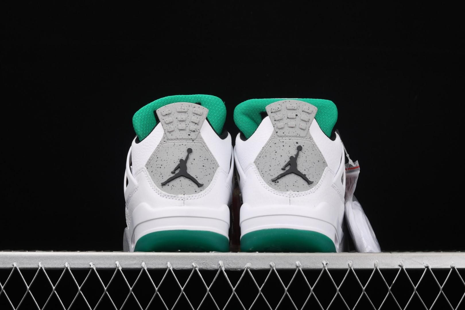 Air Jordan 4 AJ4 Retro - Lucid Green Rasta