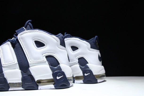NikeAir More Uptempo Mid Basketball Shoe - Olympic