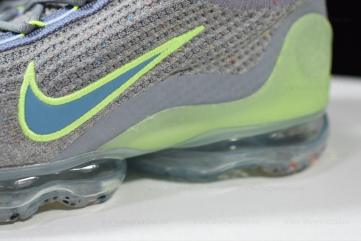 NikeAir VaporMax Flyknit 2021 - Grey/Liquid Lime