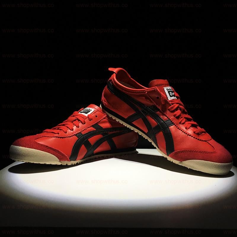 (Leather)Onitsuka Tiger Mexico 66 - Red/Black