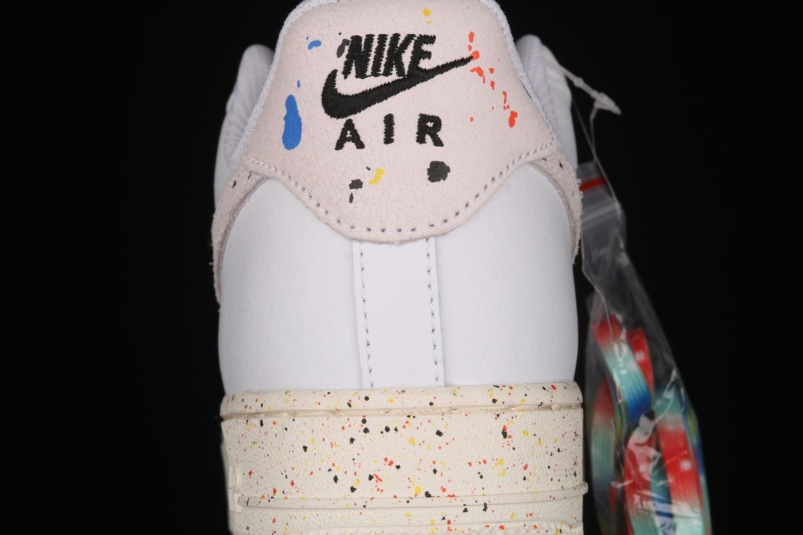 NikeUnisex  Air Force 1 AF1 Low '07 LV8 - Paint Splatter/White