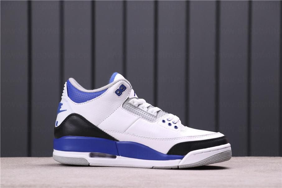 Fragment x Air Jordan 3 AJ3 Retro - White/ Blue/ Black