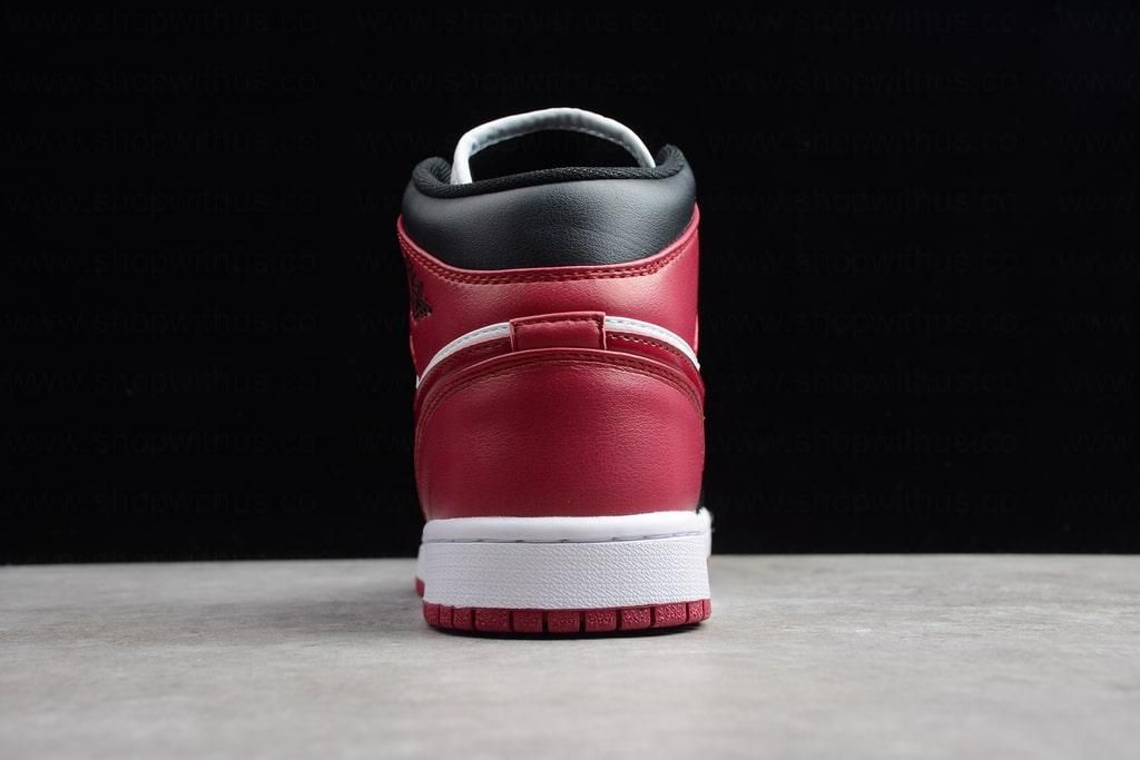 Air Jordan 1 AJ1 Mid - Black Dark Beetroot