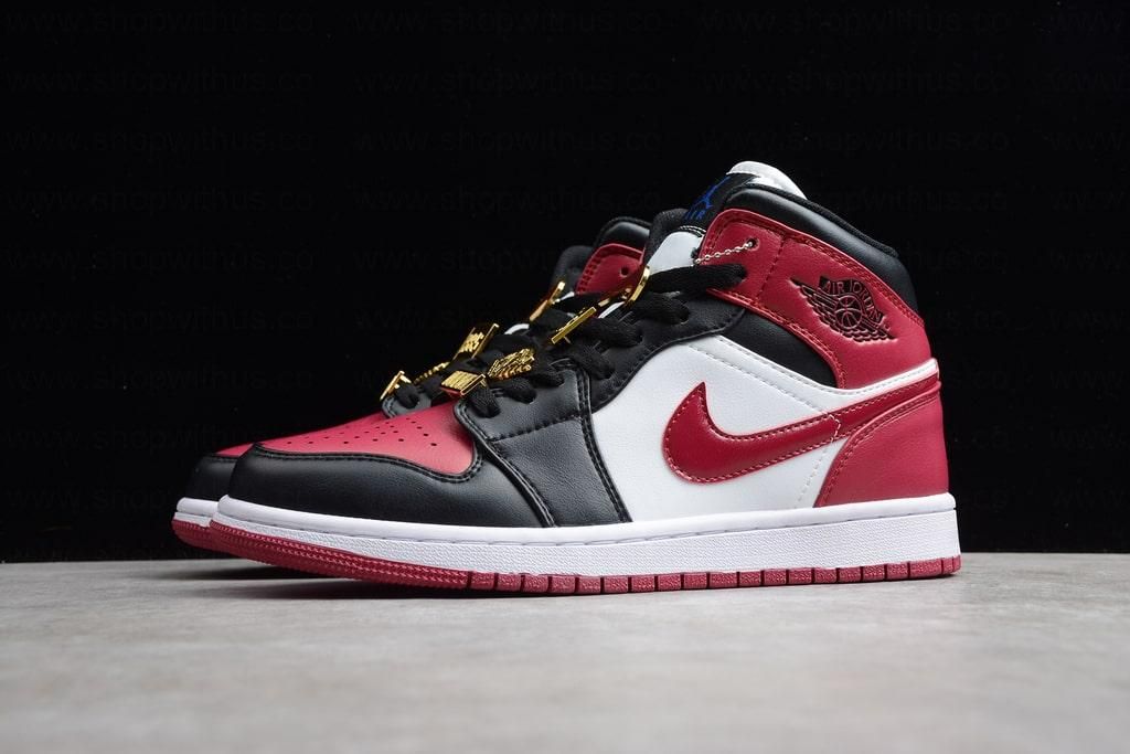 Air Jordan 1 AJ1 Mid - Black Dark Beetroot