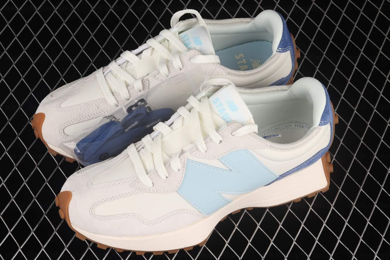 STAUD x New Balance 327 - White Grey