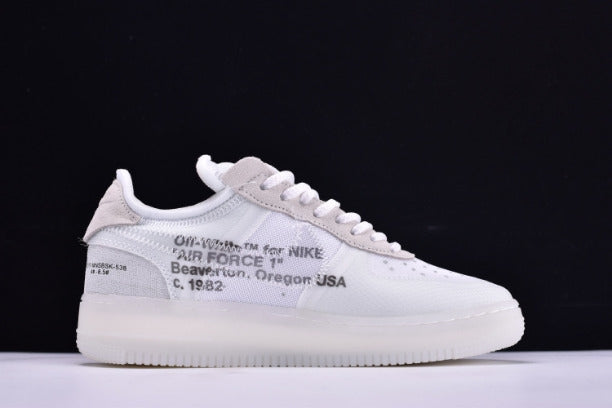 The 10 Off White x NikeAir Force 1 AF1 - White/White/White