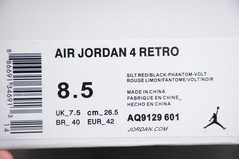 Air Jordan 4 AJ4 Retro - Silt Red Splatter
