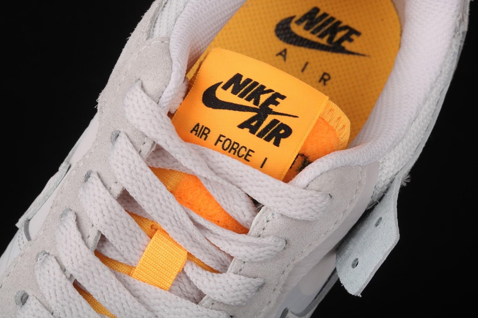 NikeUnisex Air Force 1 AF1 Low Shadow - Vast Grey/Laser Orange