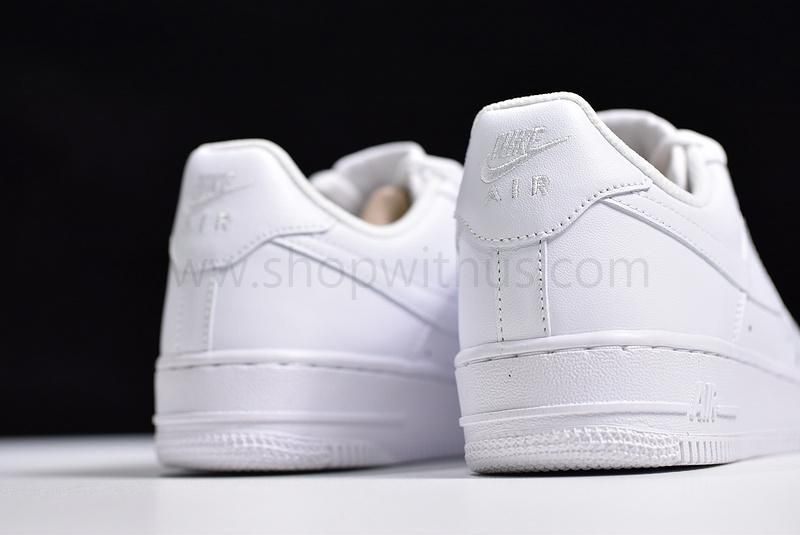 (Real Leather)NikeAir Force 1 AF1 07 - Triple White
