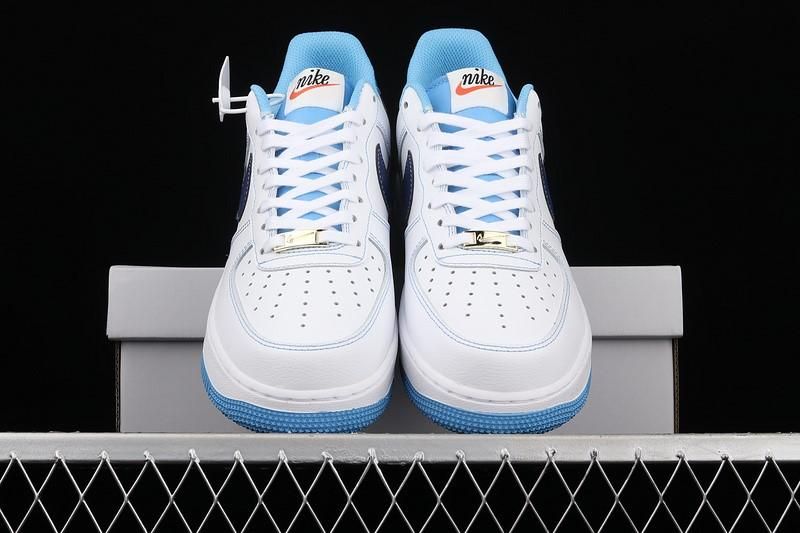 NikeUnisex Air Force 1 AF1 Low First Use White University Blue