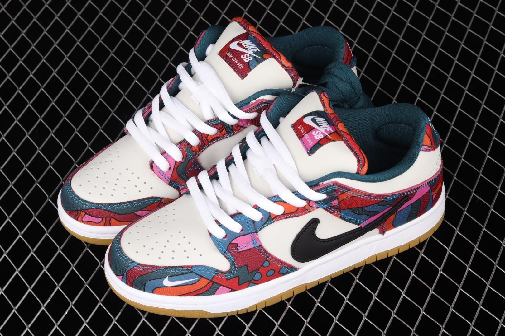 NikeSB Dunk Low Pro - Parra Abstract Art