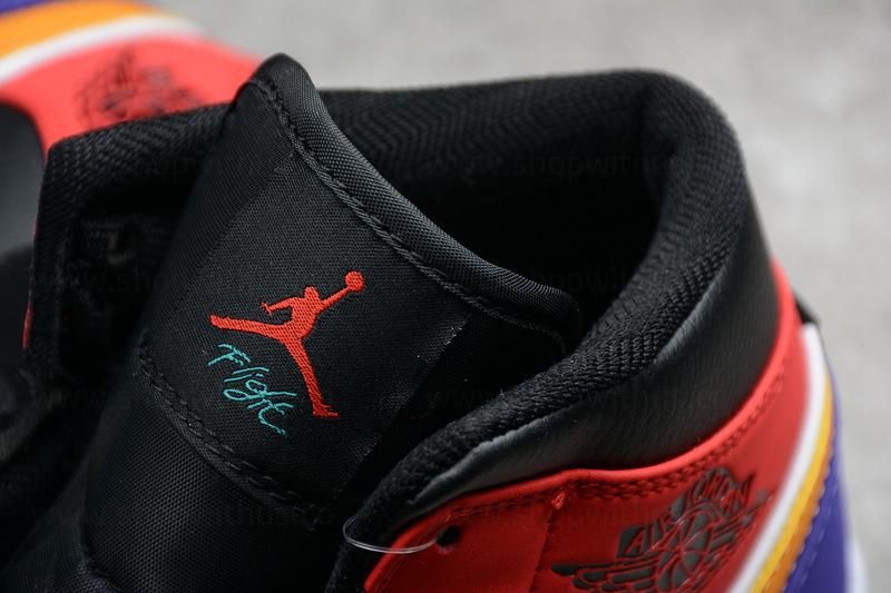 Air Jordan 1 AJ1 Mid - Bred/MultiColor