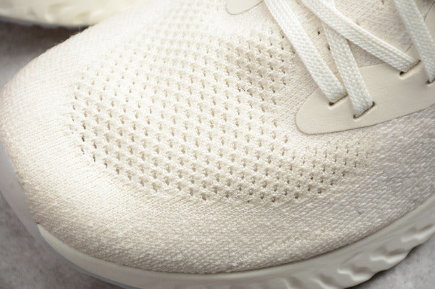 NikeUnisex Epic React Flyknit Running Shoes - Light Cream/Lemon Wash