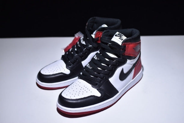 NikeUnisex Air Jordan 1 AJ1 High The Return Basketball Shoe - Black Toe
