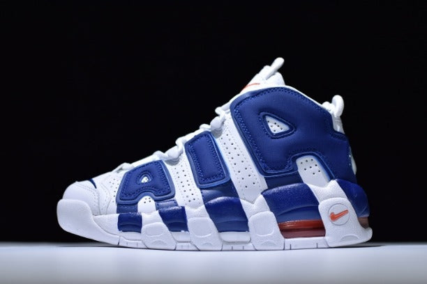 NikeAir More Uptempo Mid Basketball Shoe - Knicks