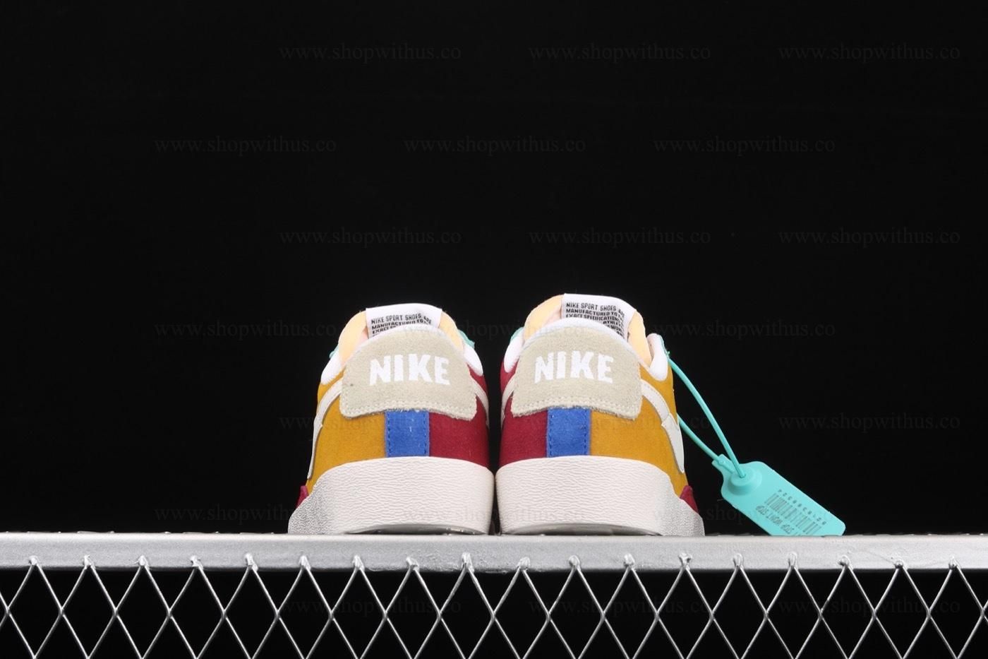 NikeUnisex Blazer Low QS - Red/Yellow/Green