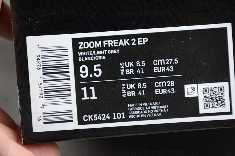 NikeUnisex Zoom Freak 2 - White Cement