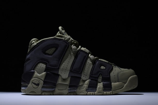 NikeAir More Uptempo Mid Basketball Shoe - Dark Stucco