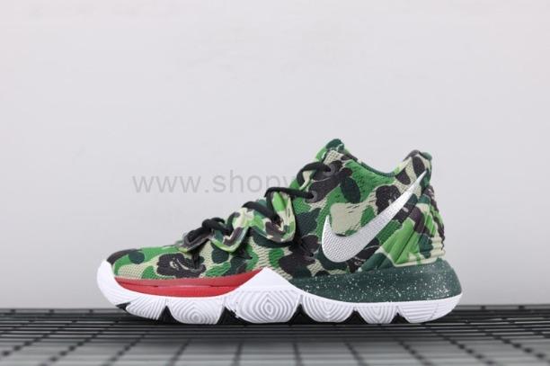 Bape x NikeBasketball Kyrie 5 PE Camo - Green/White