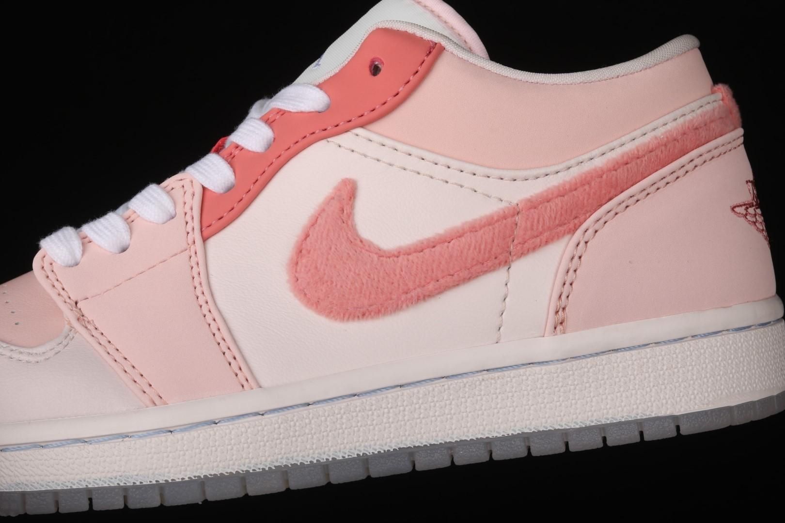 Air Jordan 1 AJ1 Low SE - Mighty Swooshers Pink