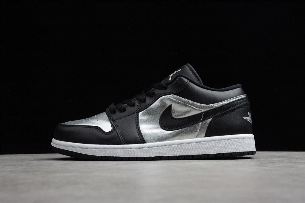 Air Jordan 1 AJ1 Retro Low - Silver Toe