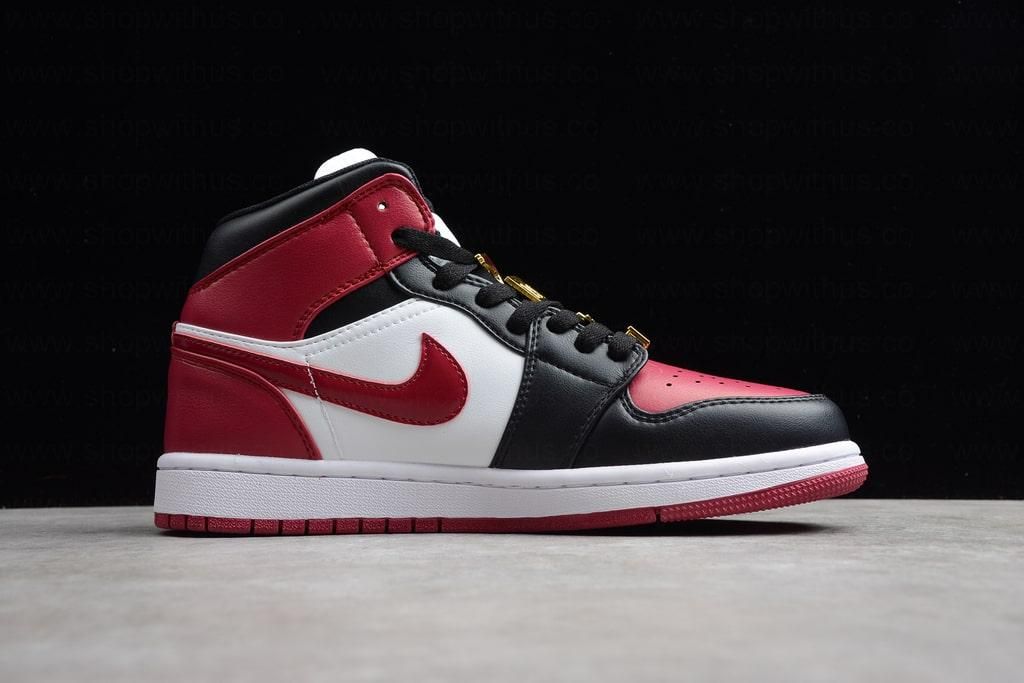 Air Jordan 1 AJ1 Mid - Black Dark Beetroot