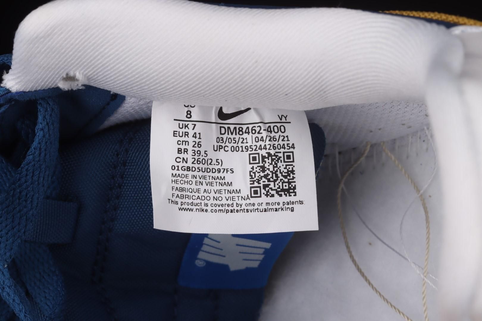 UNDEFEATED x NikeUnisex Air Force 1 AF1 - Blue Yellow Croc