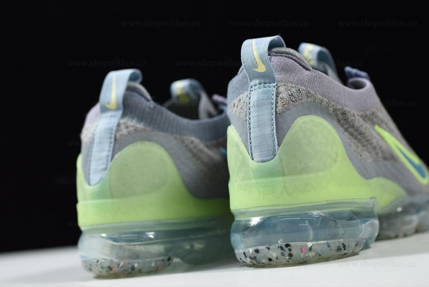 NikeAir VaporMax Flyknit 2021 - Grey/Liquid Lime
