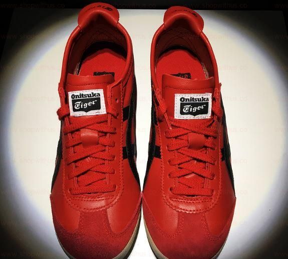(Leather)Onitsuka Tiger Mexico 66 - Red/Black