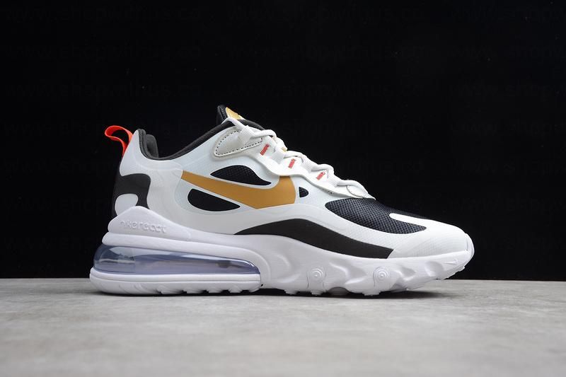 NikeUnisex Air Max 270 React - Vast Grey Metallic Gold