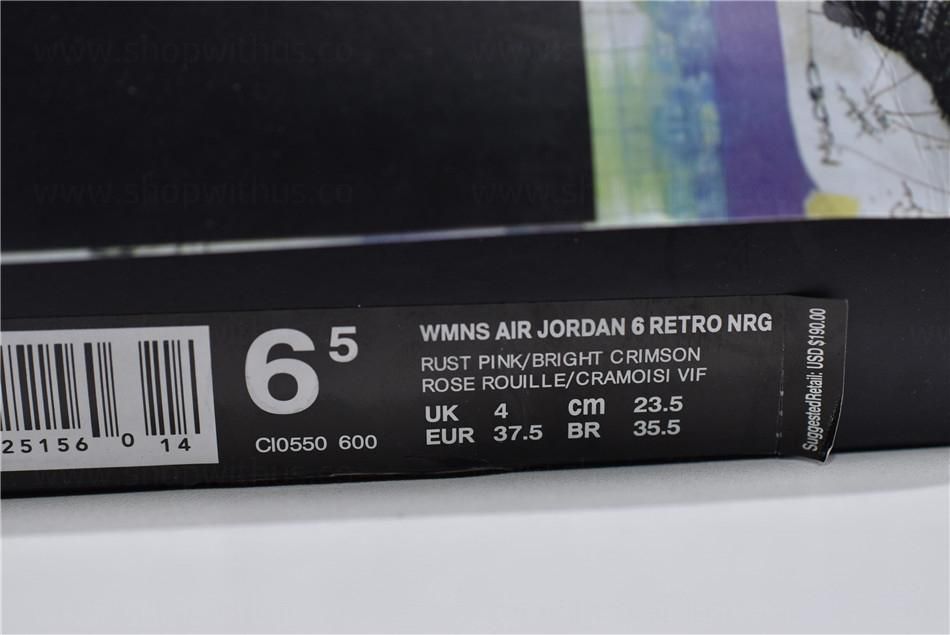 WMNS Aleali May x Air Jordan 6 AJ6 Retro - Millennial Pink