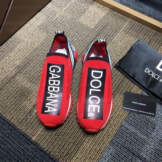 Dolce & Gabbana Sorrento Logo trainer - Red Black