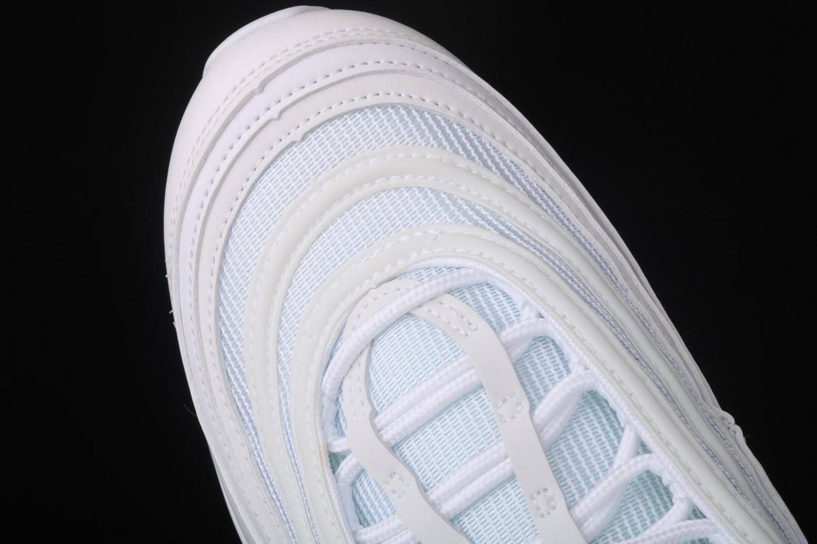 NikeUnisex Air Max 97 AM97 - Triple White/Wolf Grey